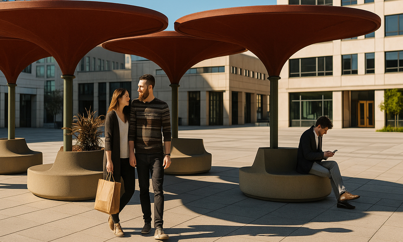 ilot de fraîcheur le Square plazza 