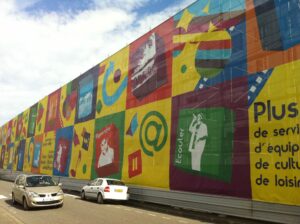 Filet de protection chantier imprimé